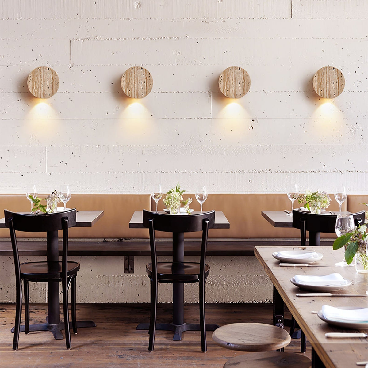 Jenthor Travertine Wall Sconce