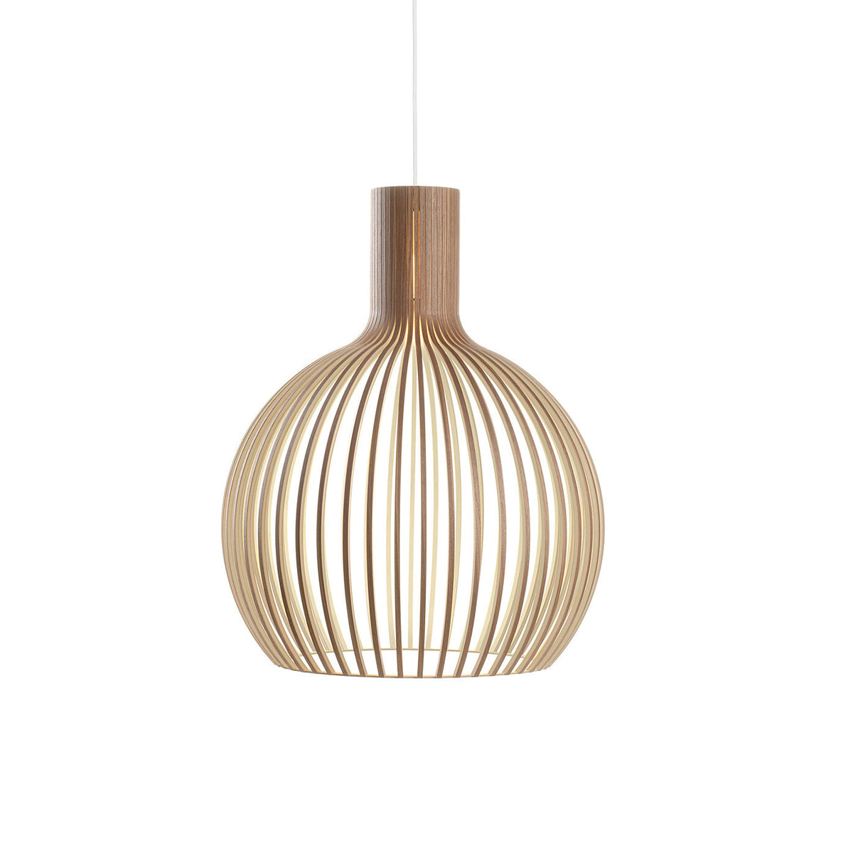 Avenorielle Sculptural Birch Open-Frame Pendant Lamp