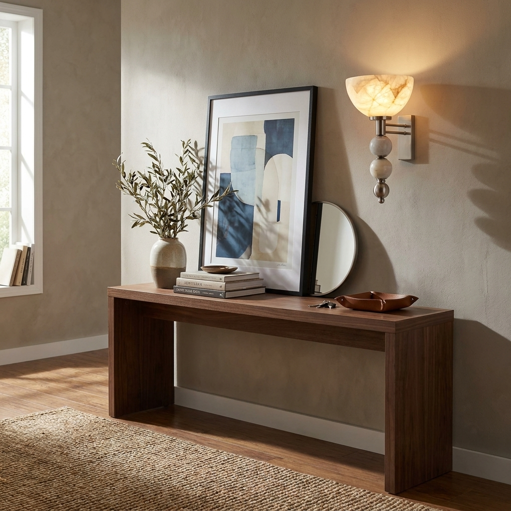 Loxhurst Alabaster Wall Sconce