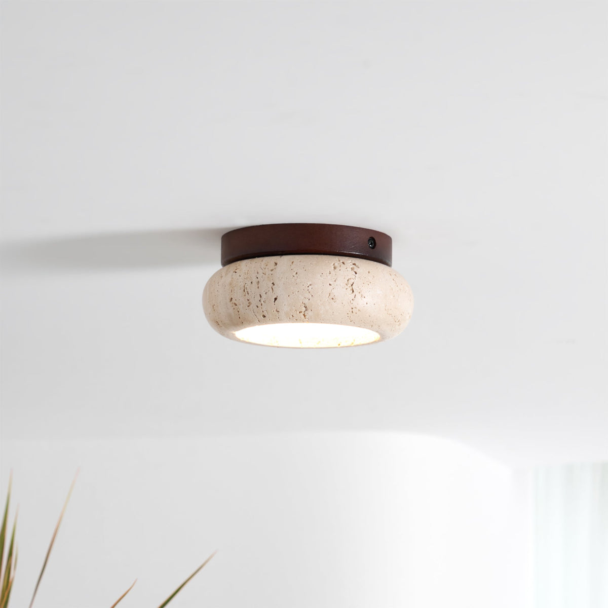 Jinomak Ceiling Light Mini Donut Travertine