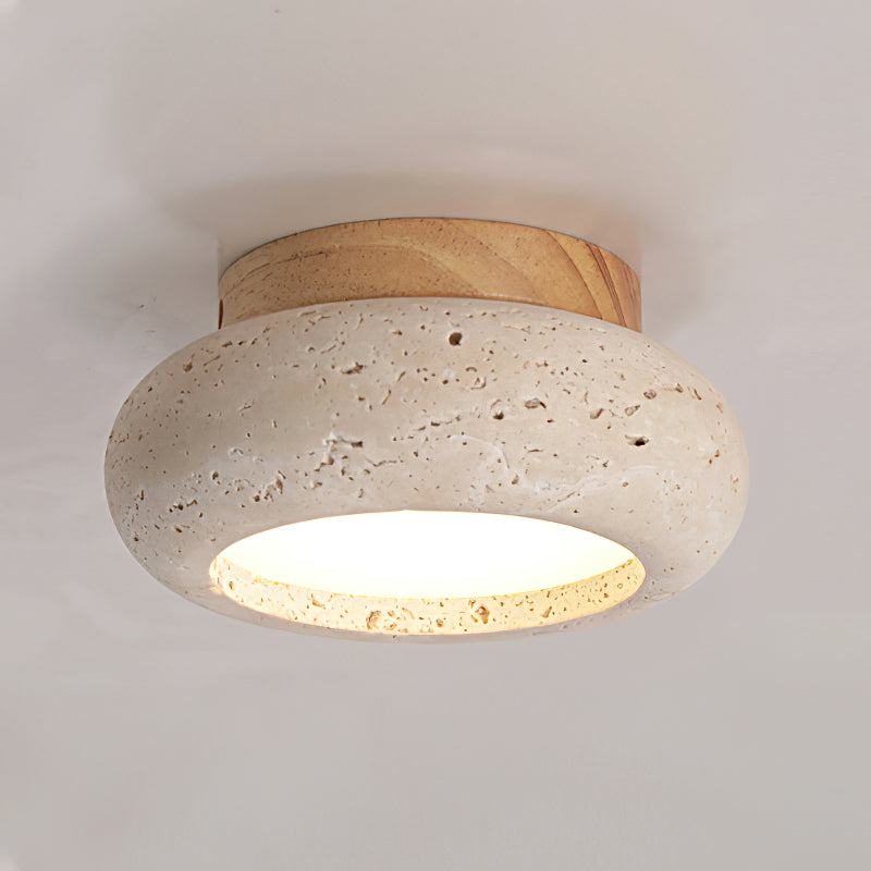 Jinomak Ceiling Light Mini Donut Travertine