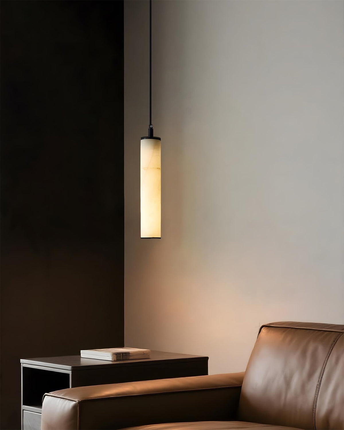 Niverena Alabaster Tube Pendant Lamp