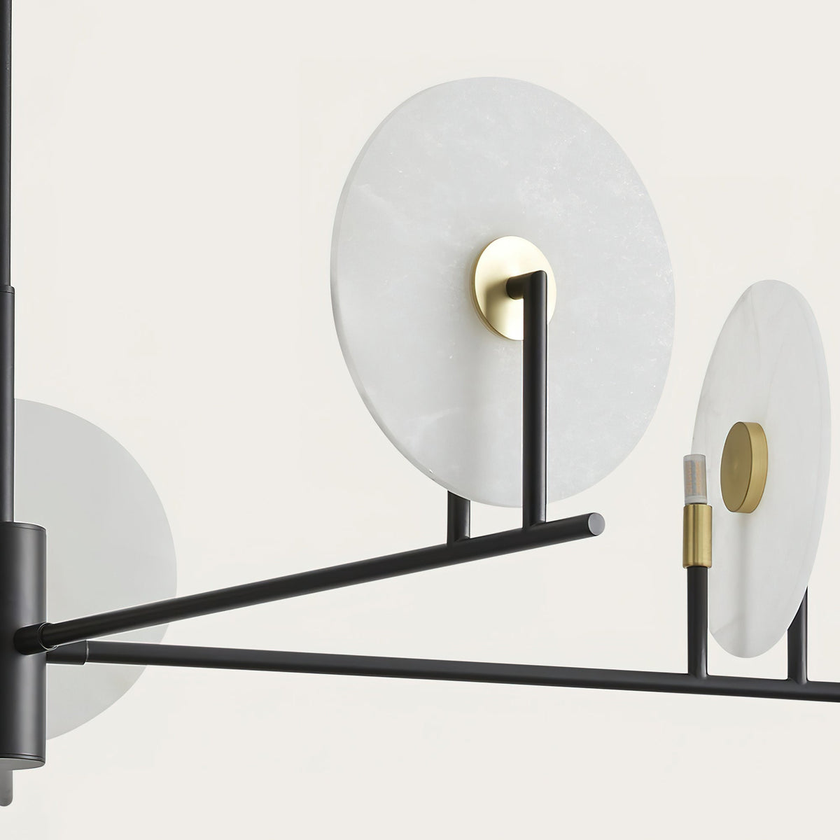 Nivorelle Chandelier Alabaster Moon Discs