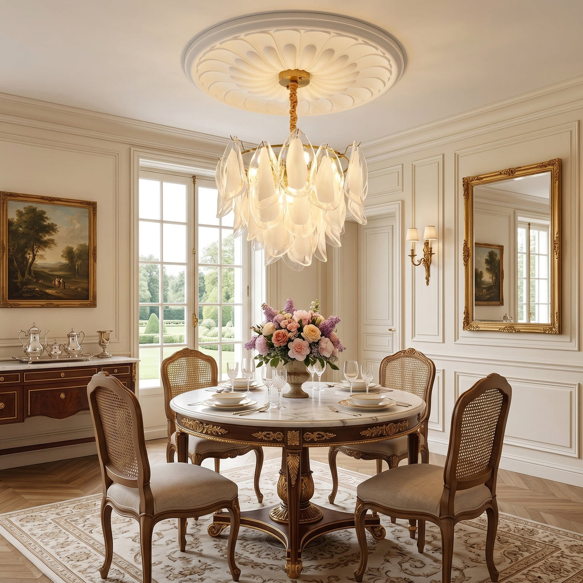 Celeella Glass Petal Chandelier