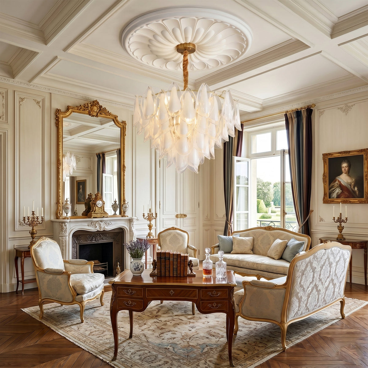 Celeella Glass Petal Chandelier