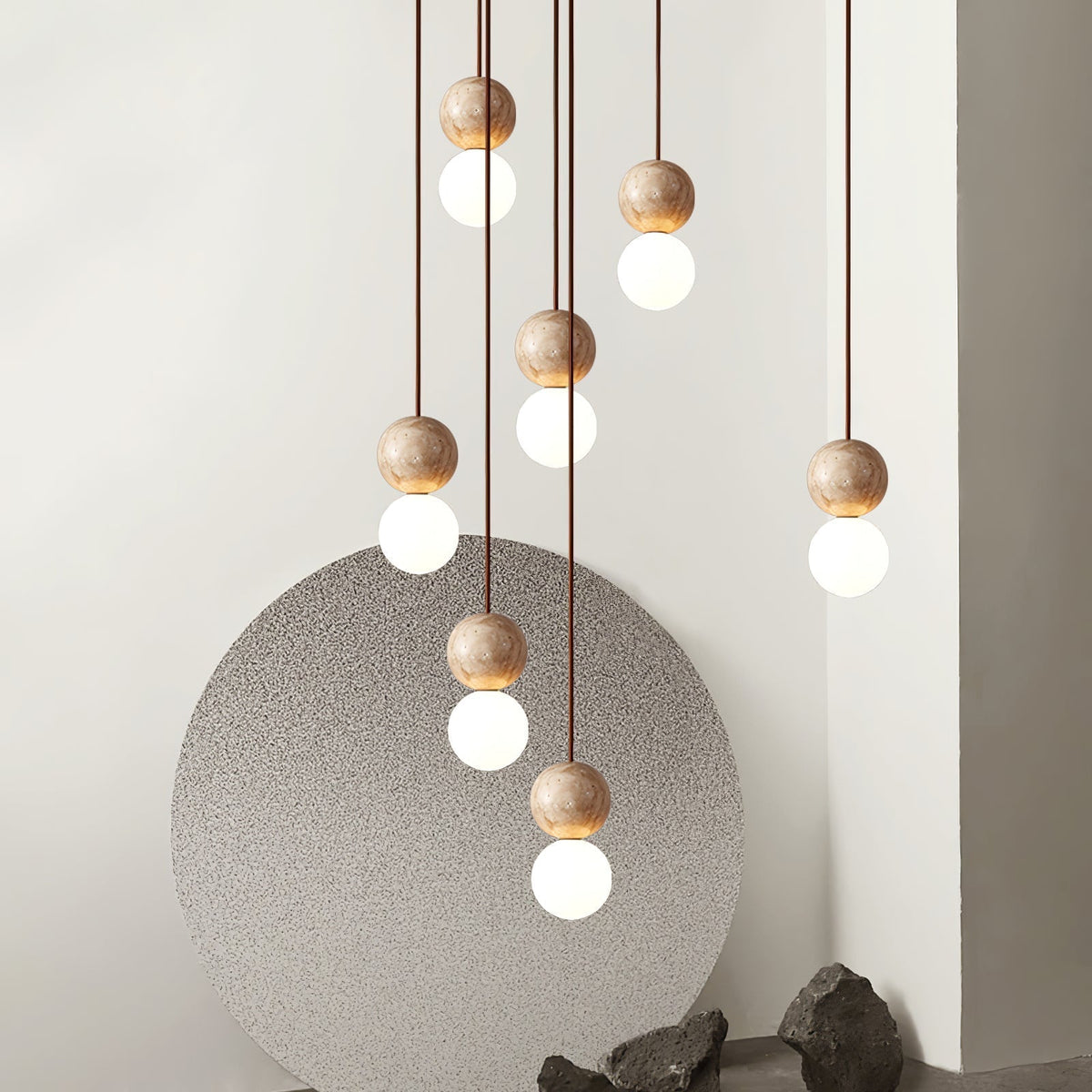Serinelle Travertine Pendant Light