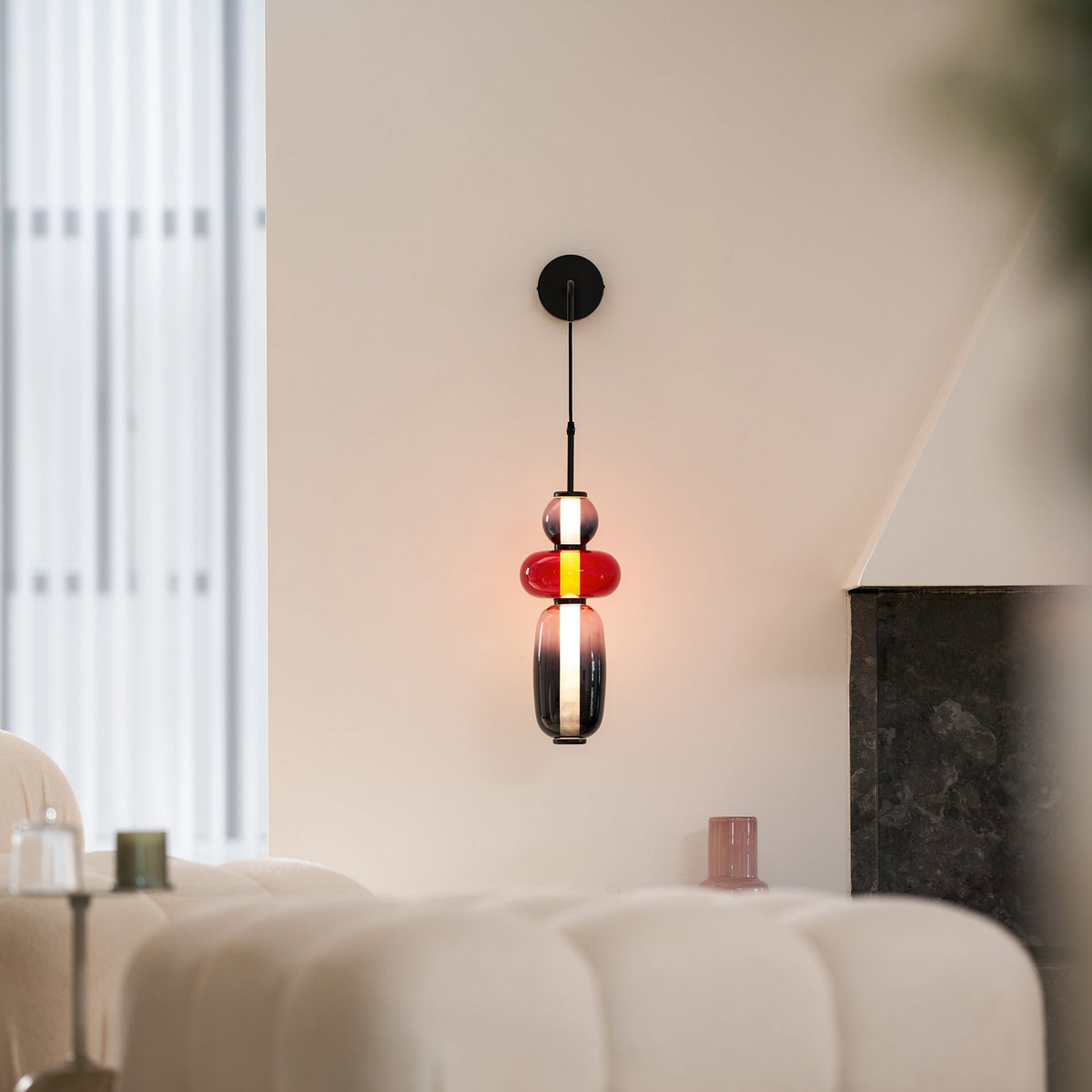 Noverik Stained Glass Wall Lamp