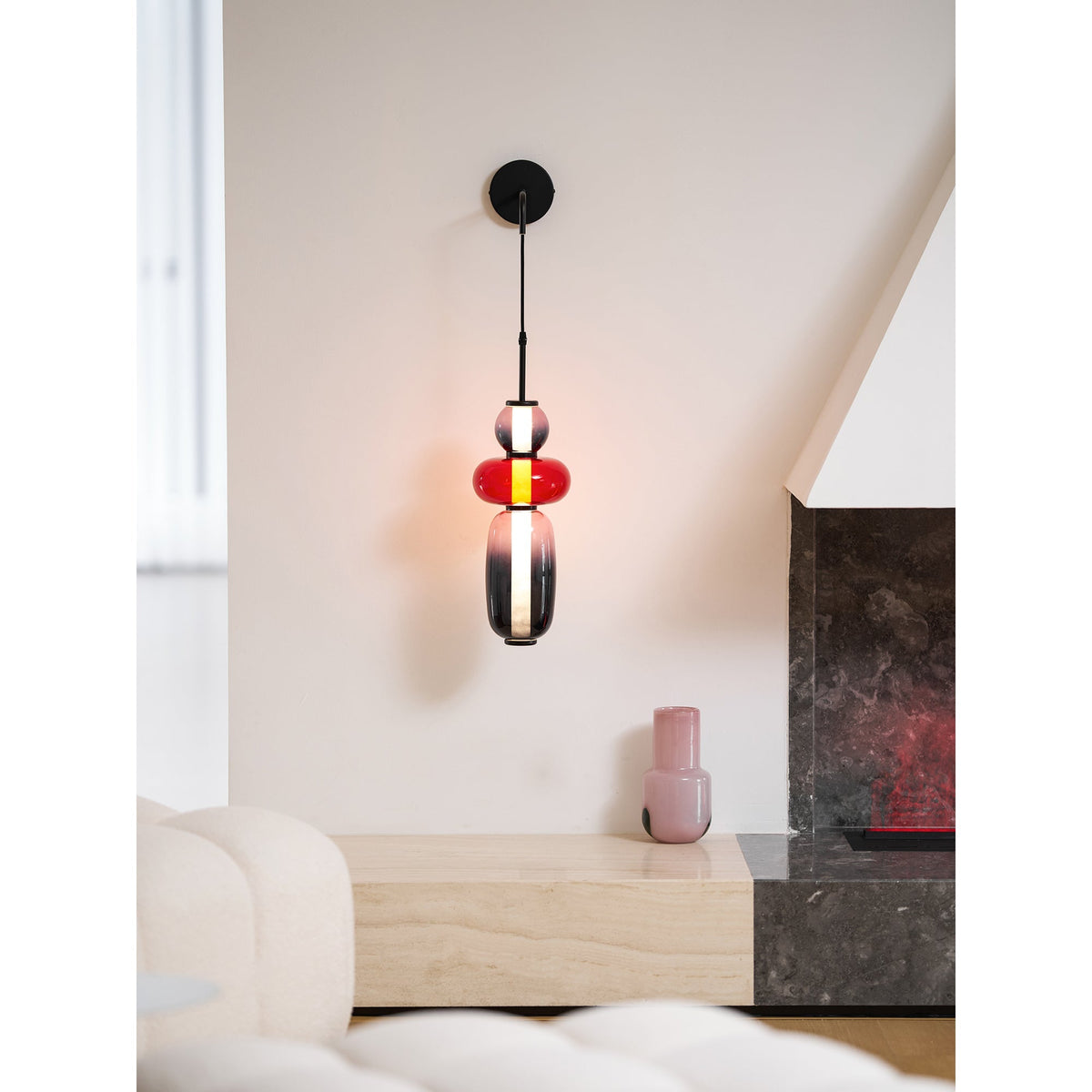 Noverik Stained Glass Wall Lamp