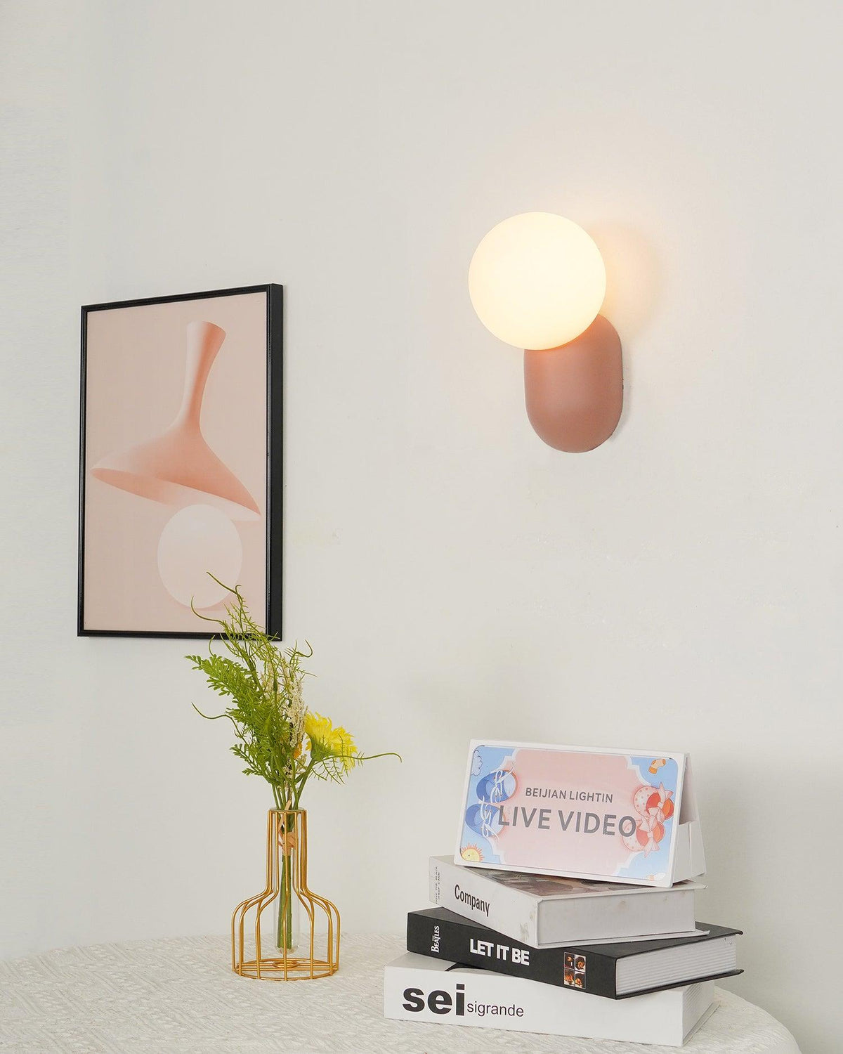 Nelo Minimalist Globe Wall Sconce