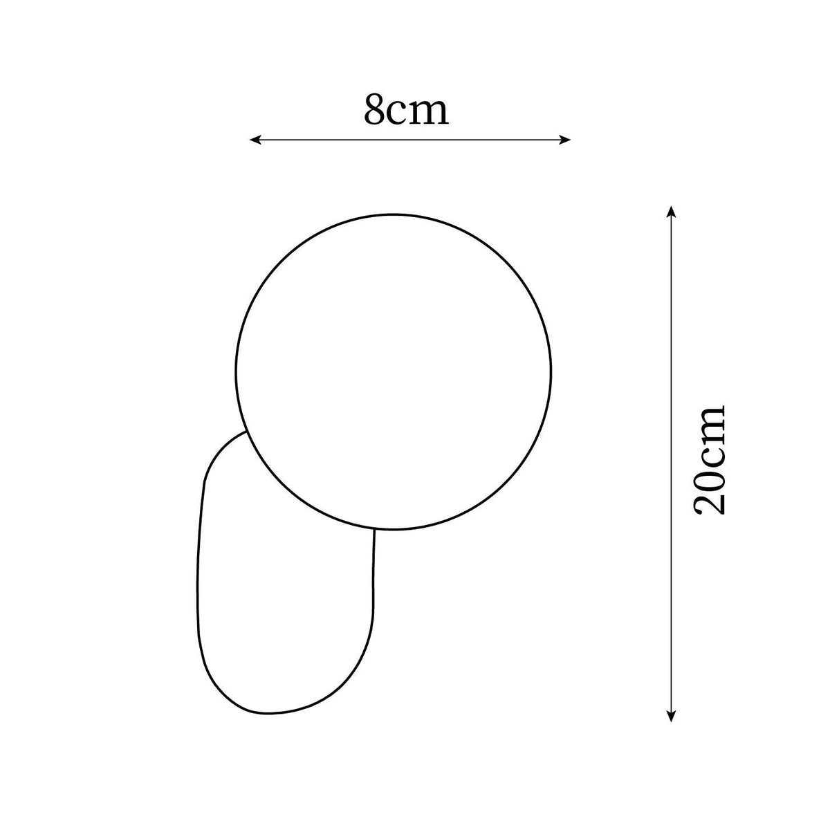 Nelo Minimalist Globe Wall Sconce