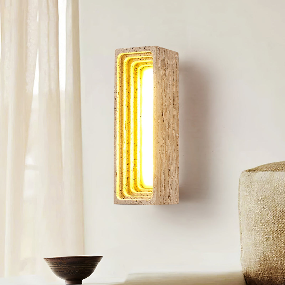 Atheila Travertine Wall Light