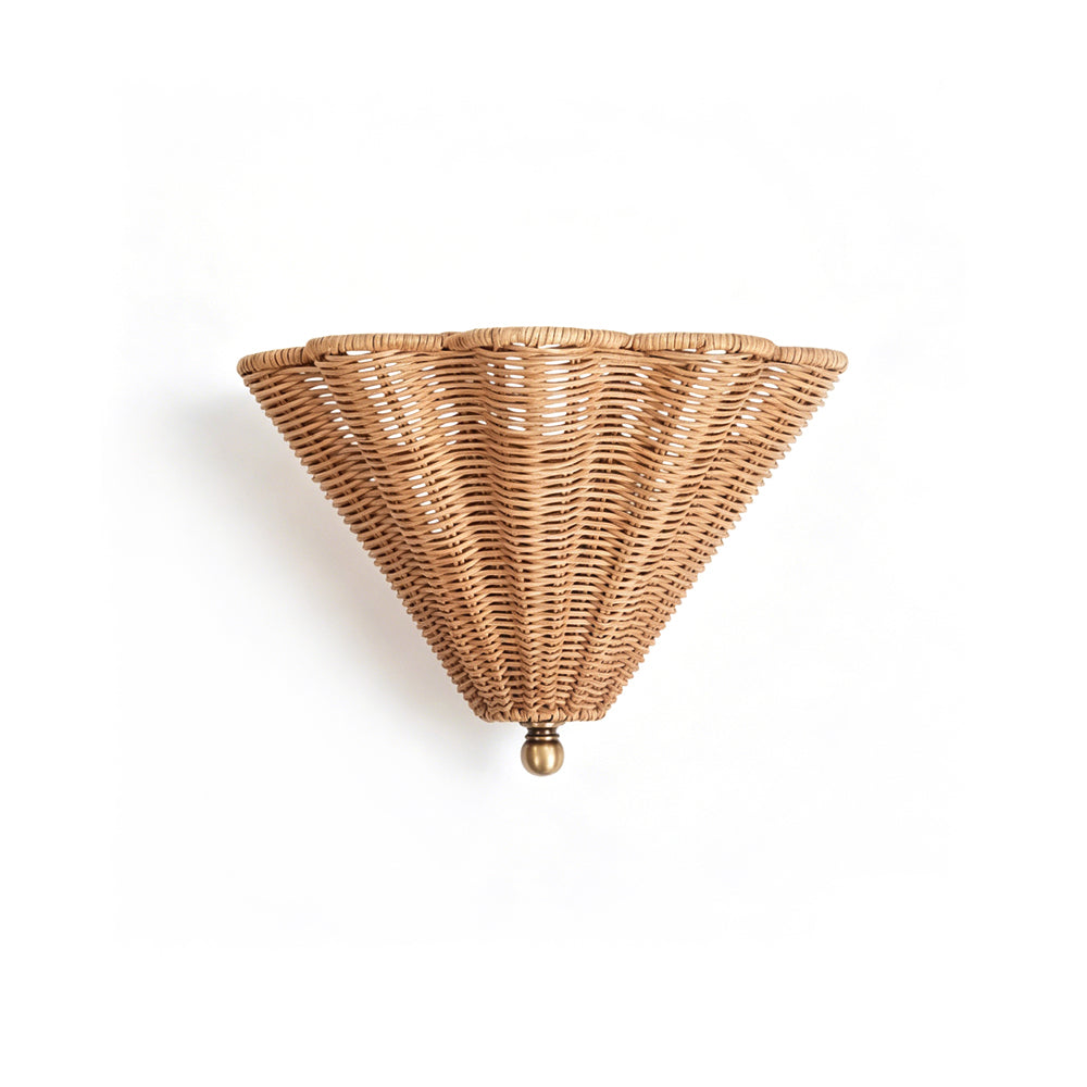 Raveelia Captiva Rattan Wall Sconce