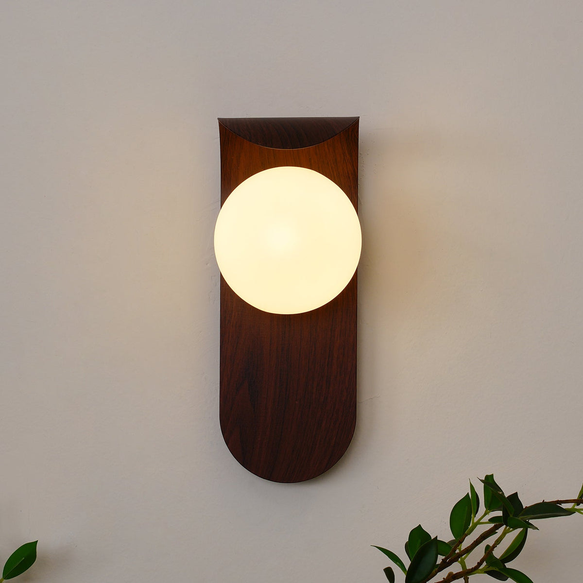 Sovedot Indoor Wall Lamp Wood / Walnut
