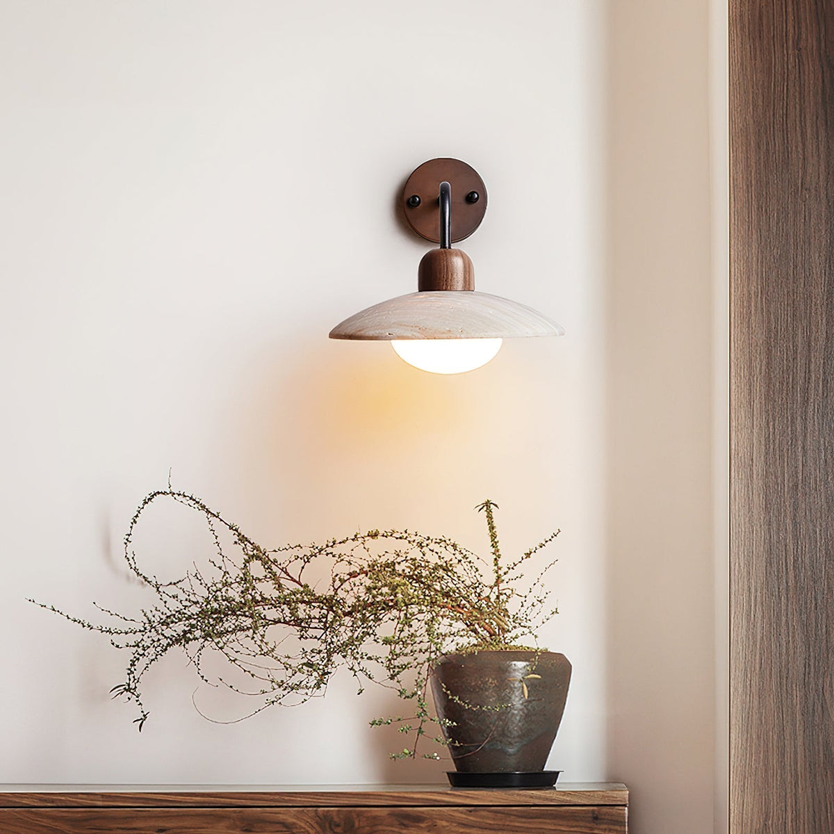 Vumarat Wall Lamp Vintage Travertine