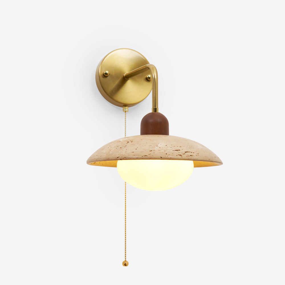 Leto Travertine Wall Sconce