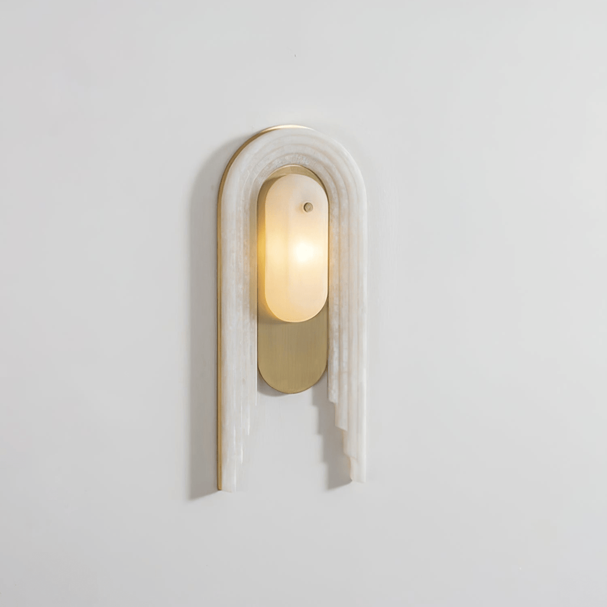 Sytalion Arch Alabaster Wall Light