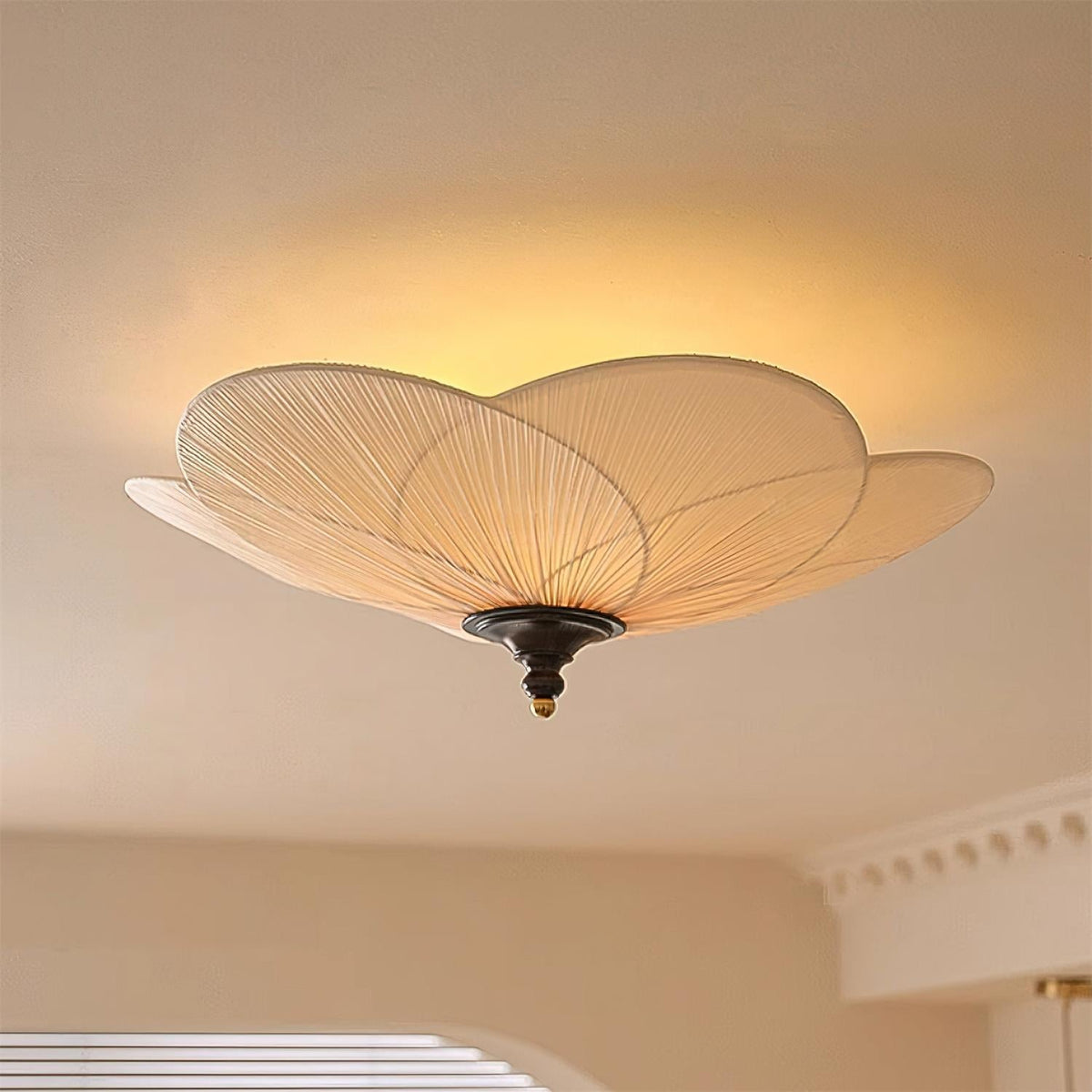 Nira Petal-Inspired Flush Mount Ceiling Light