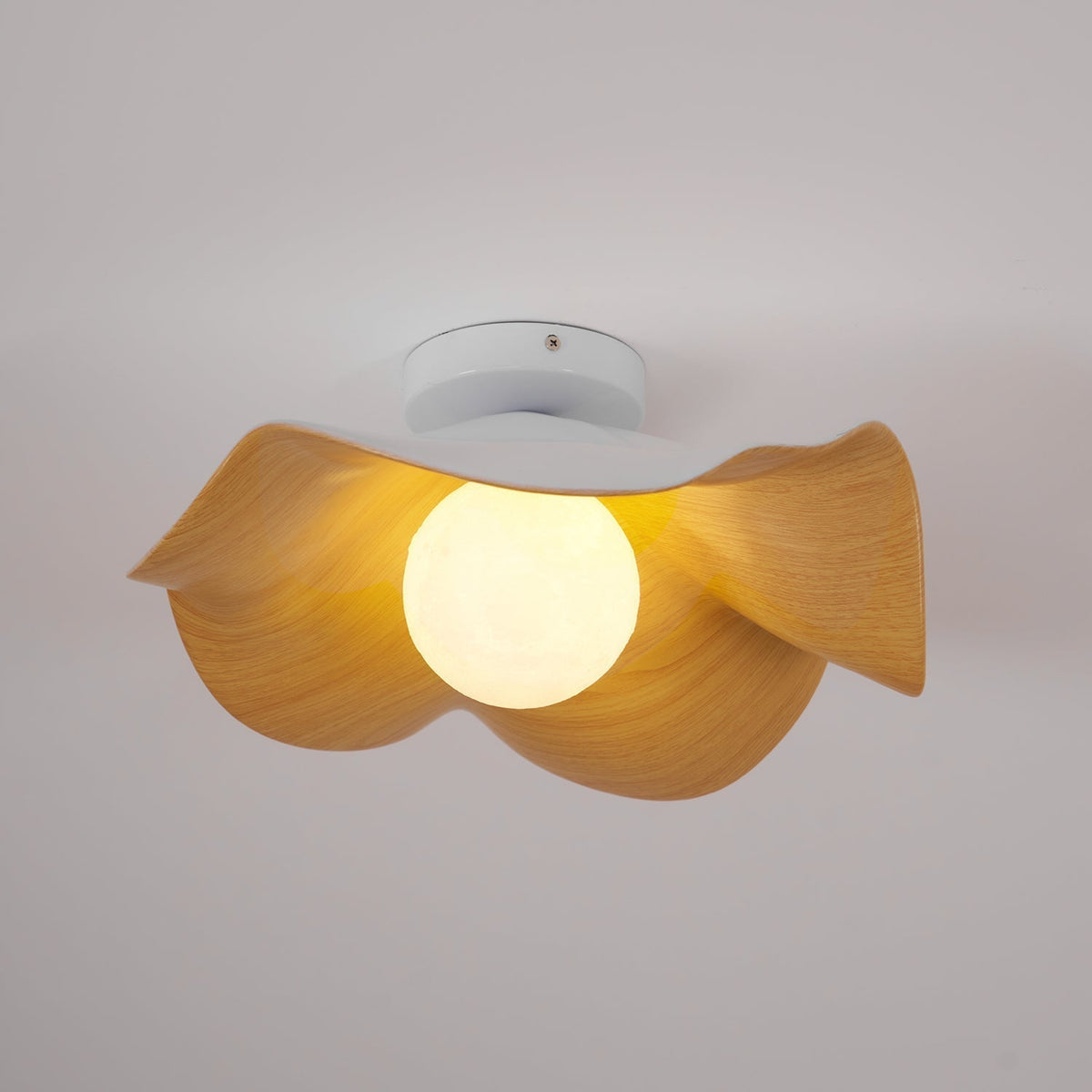 Borinil Ceiling Light Wood Black&White