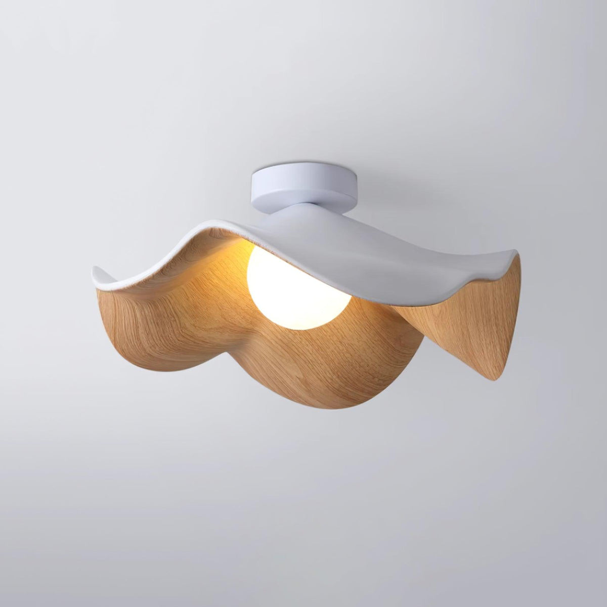 Borinil Ceiling Light Wood Black&White
