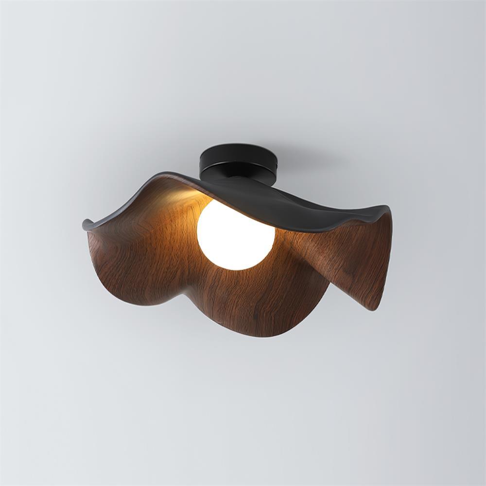 Borinil Ceiling Light Wood Black&White