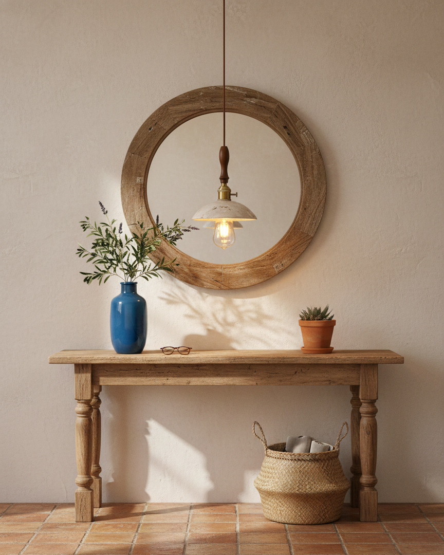 Seruine Travertine Pendant Lamp