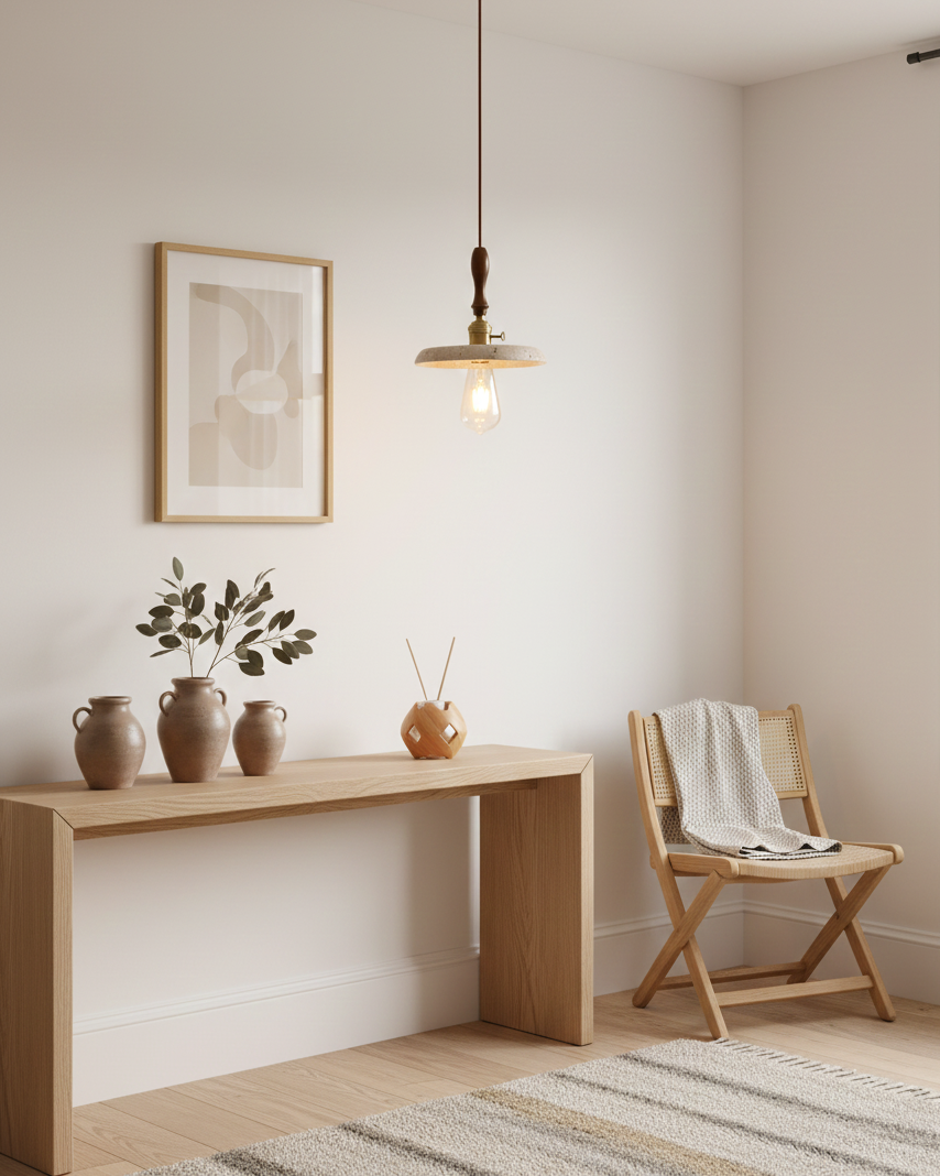 Seruine Travertine Pendant Lamp