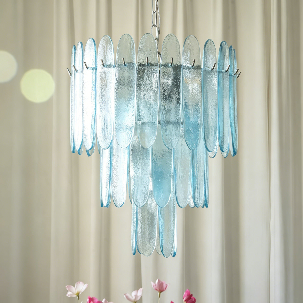 Catalina Glass Waterfall Chandelier