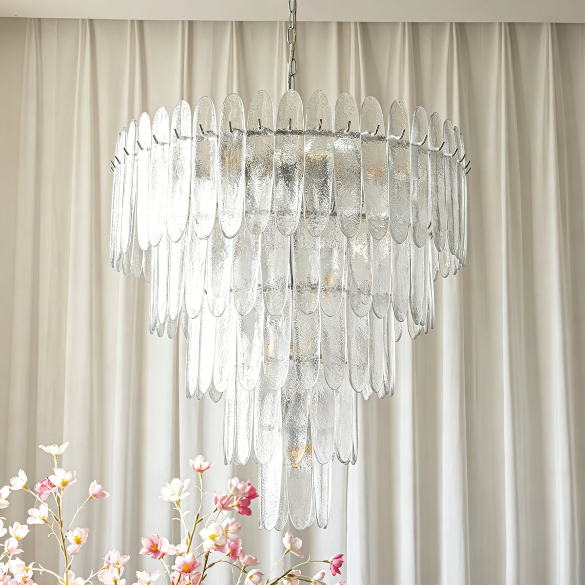 Catalina Glass Waterfall Chandelier