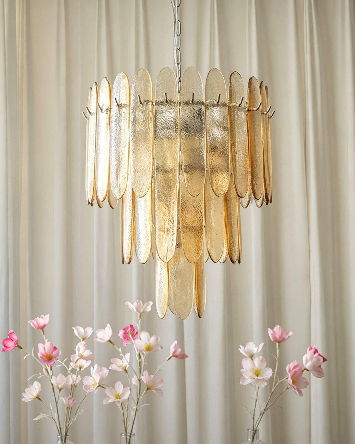Catalina Glass Waterfall Chandelier
