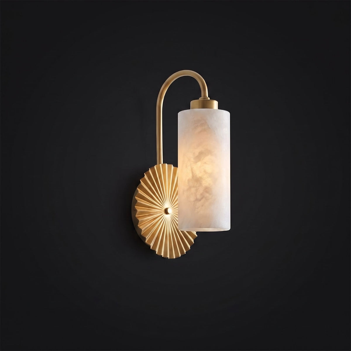 Alderhaven Alabaster Wall Sconce