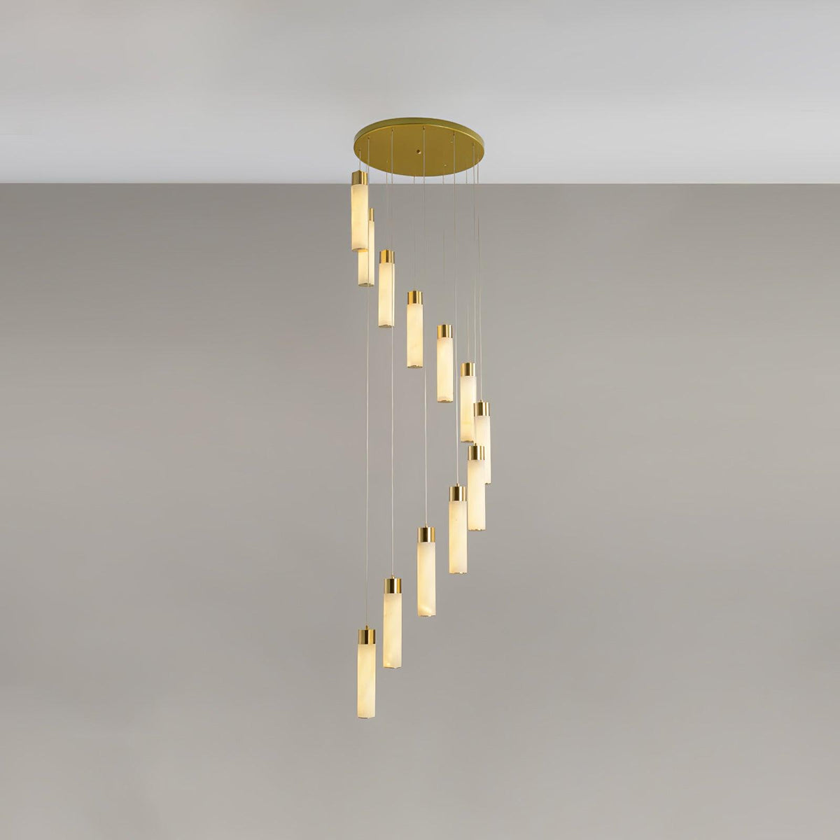 Vobinun Modern Alabaster Pendant Chandelier