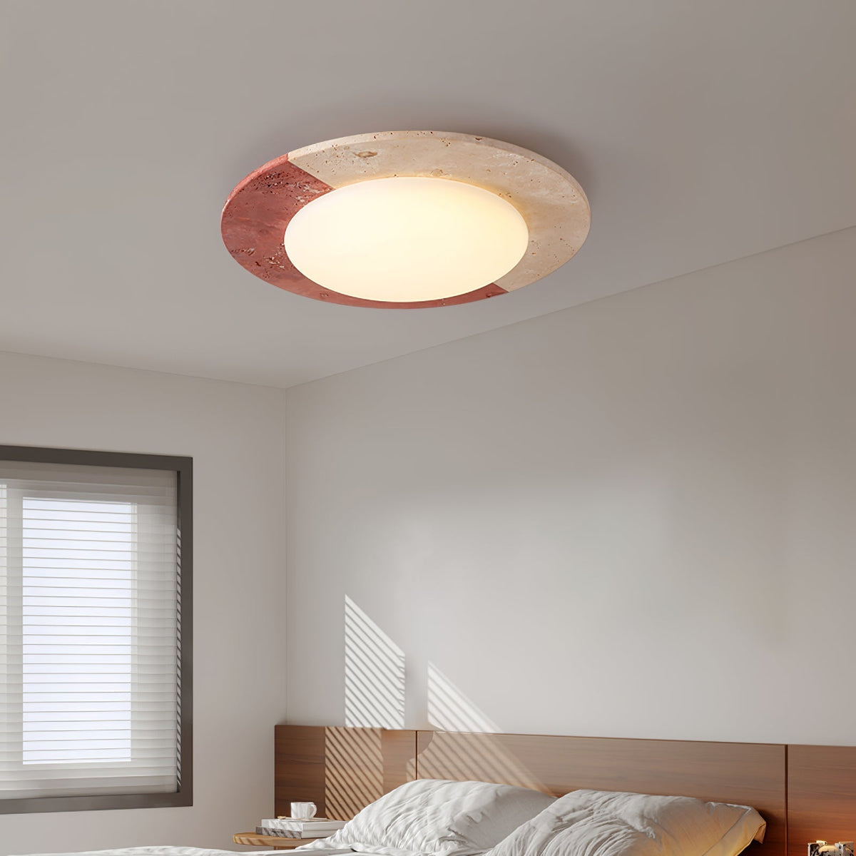 Zeraeos Travertine Ceiling Light
