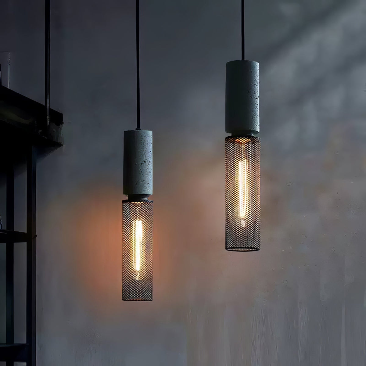 Bellwick Cement Mesh Pendant Light