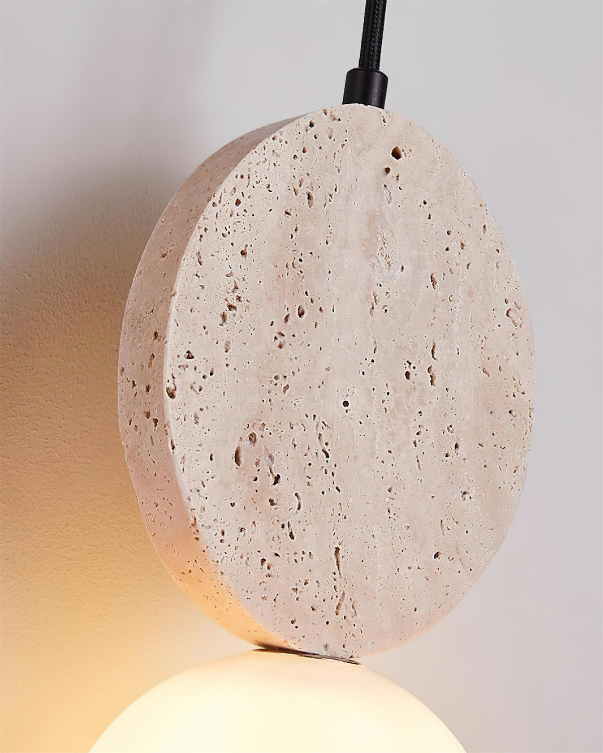 Terra Travertine Geometric Pendant Light