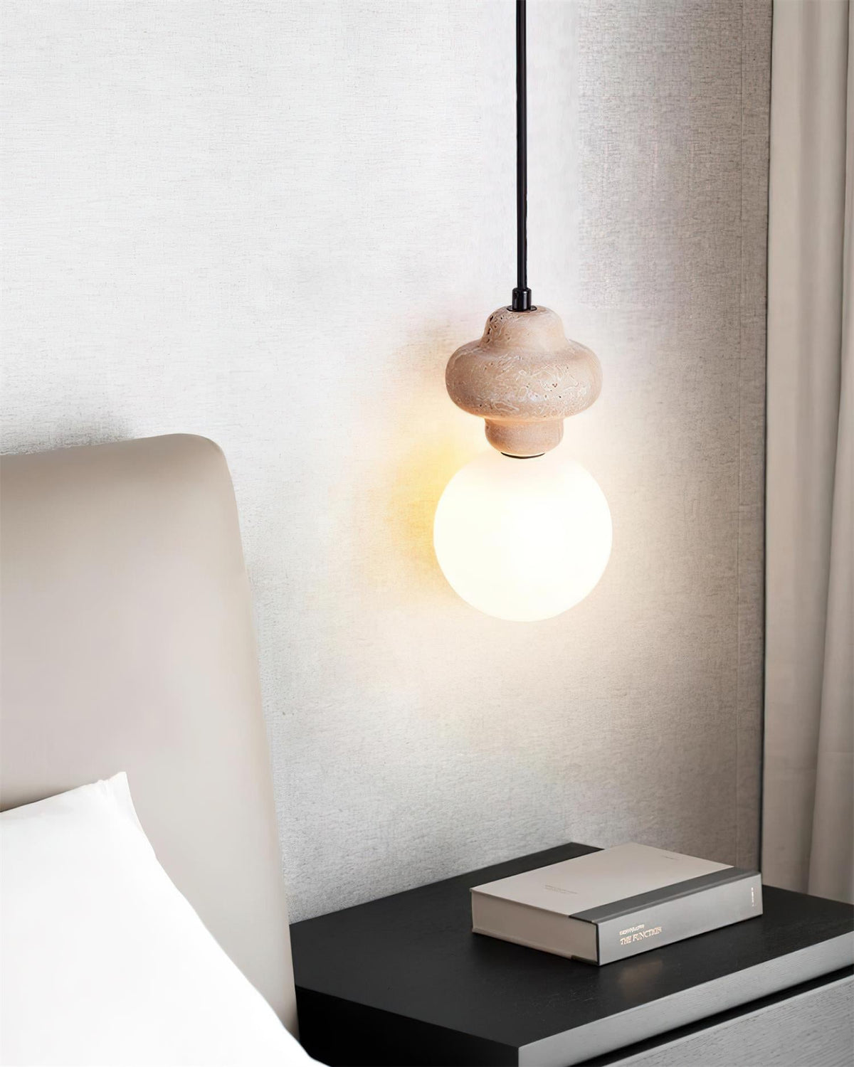 Terra Travertine Geometric Pendant Light