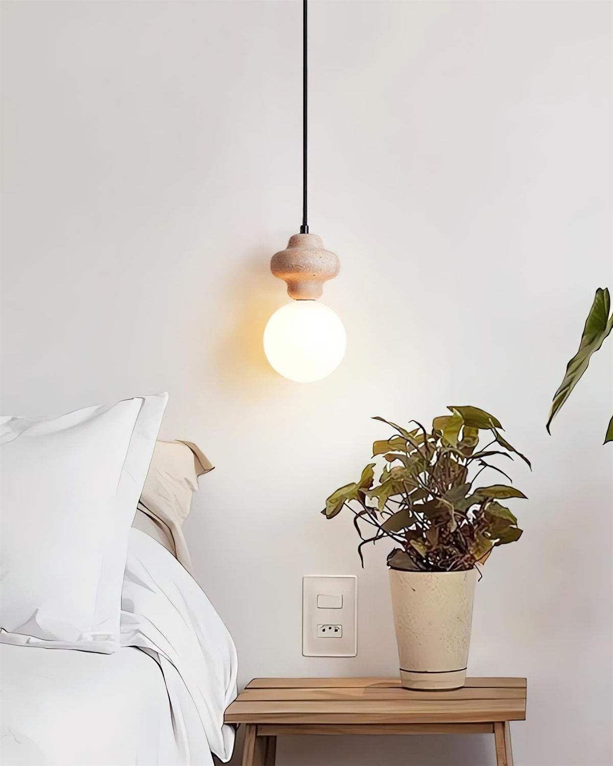 Terra Travertine Geometric Pendant Light