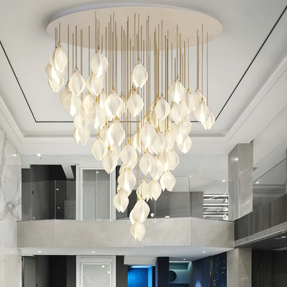 Fioenaya Pendant Lamp White Floral Ceramic