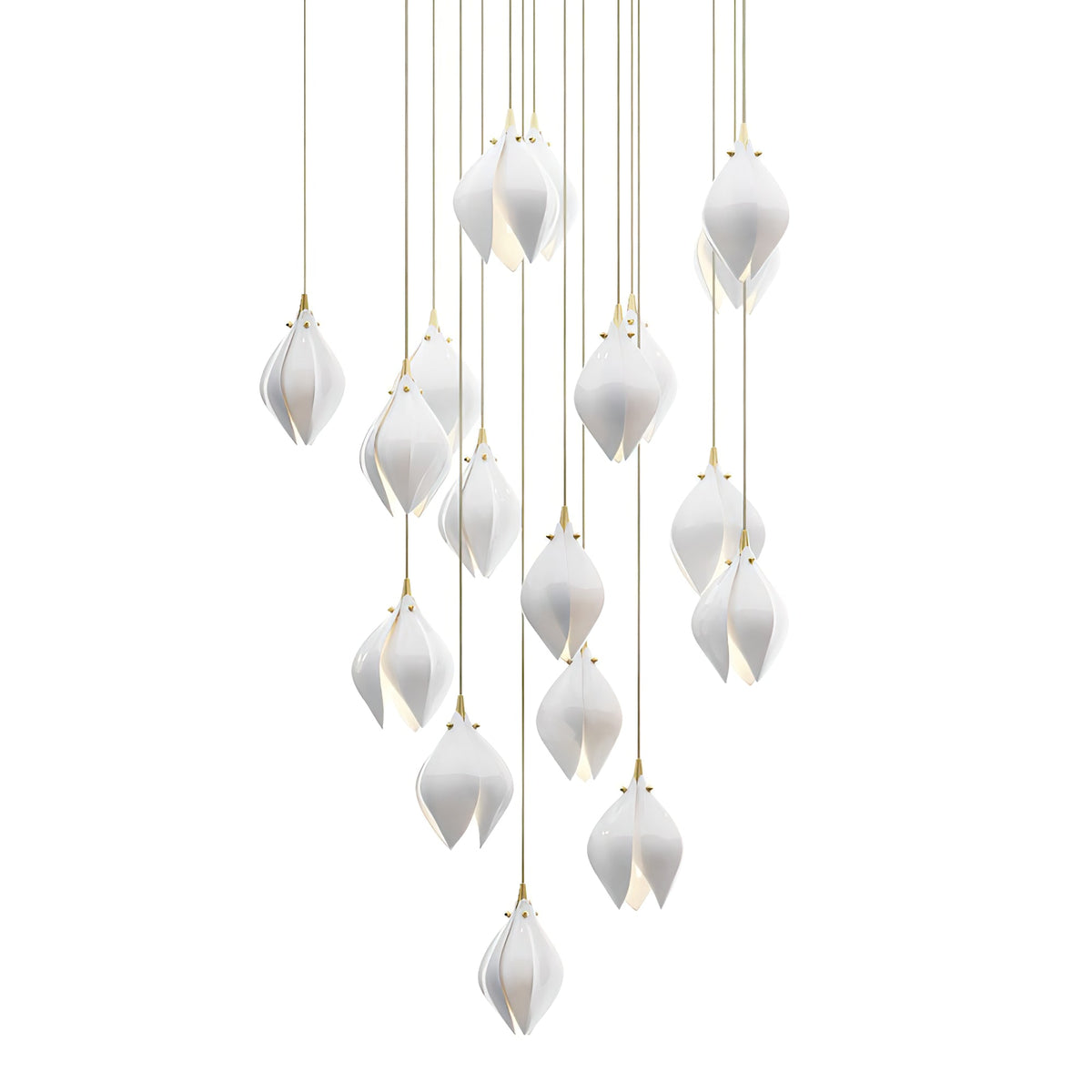 Fioenaya Pendant Lamp White Floral Ceramic