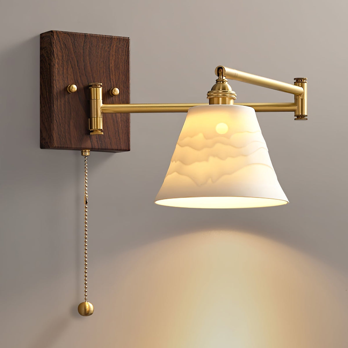 Elioaya Wall Lamp Unique Geometry Ceramic Metal