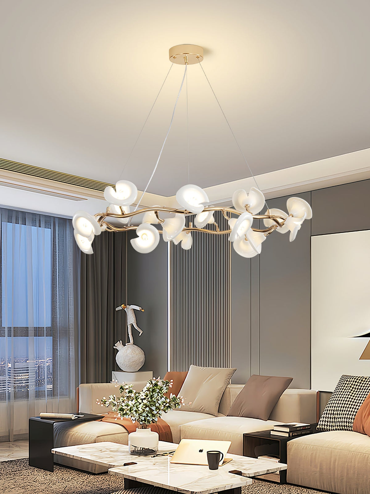 Covlen Chandelier Blossom Branch Elegant