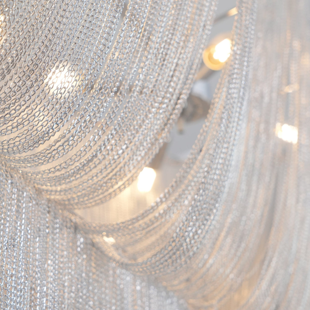 Ardelella Chandelier Aluminum Chains Shimmering Nickel