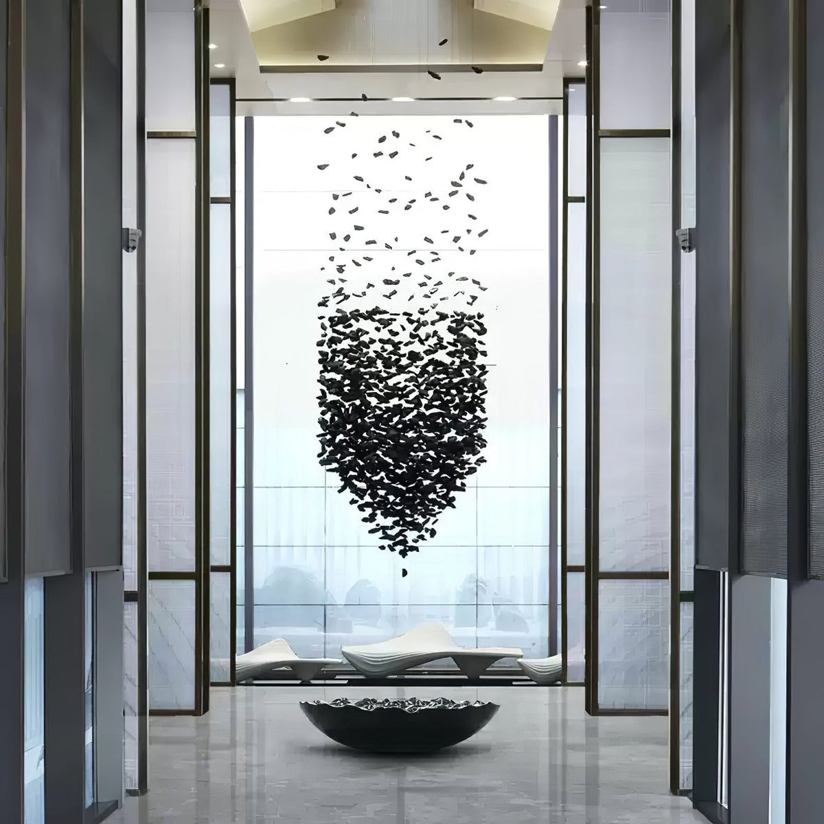 Orinridge Black Stones Chandelier