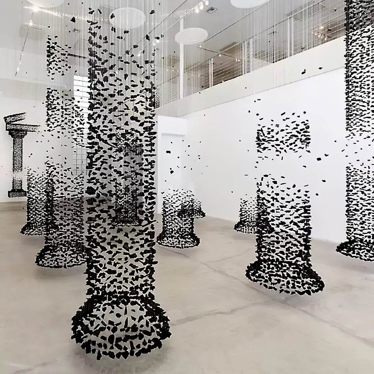Mareelle Charcoal Stone Sculptural Chandelier