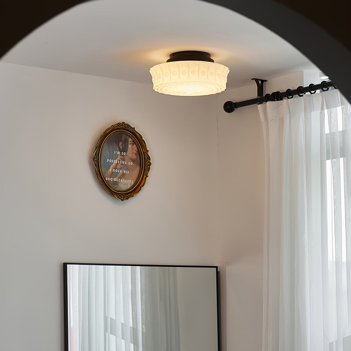 Norvale Vintage Flush Mount Ceiling Light