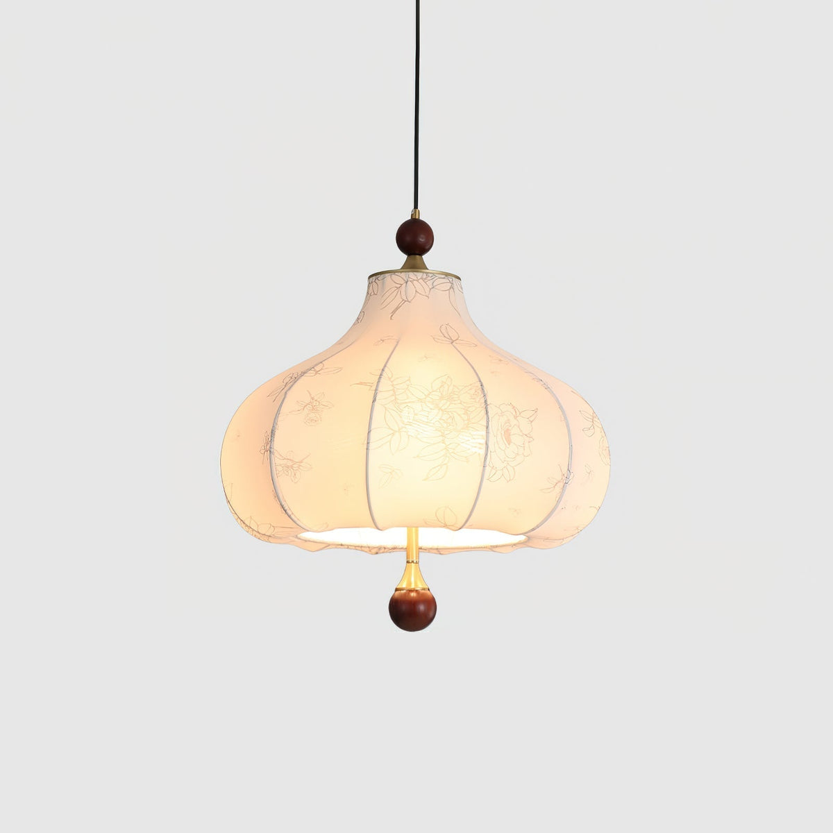 Favian Vintage Wood Pendant Lamp