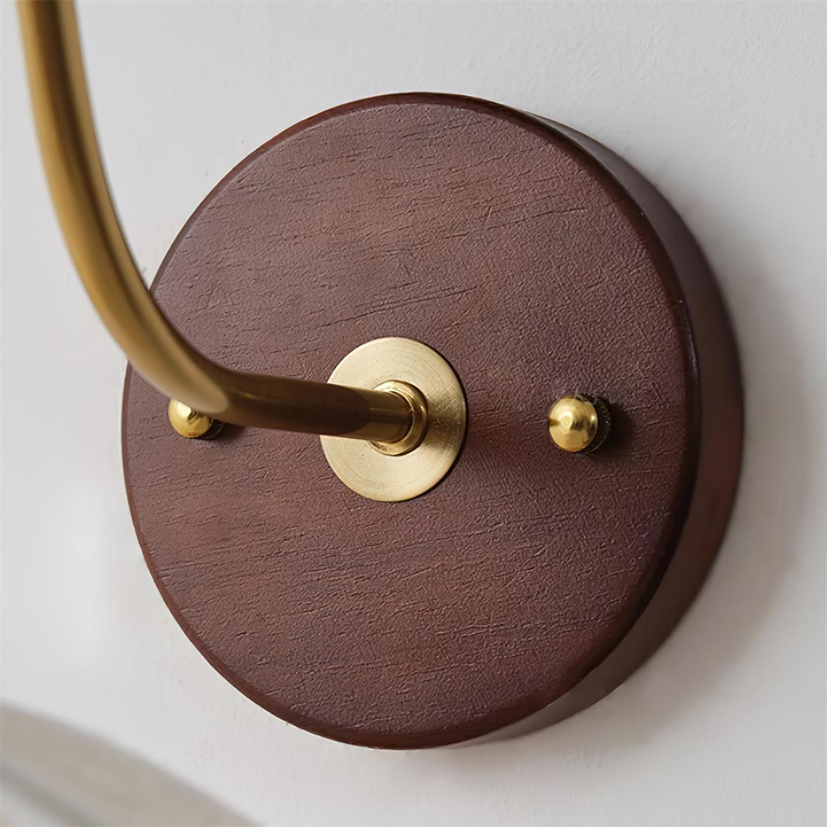 Dasilum Wall Lamp Floral Wood Fabirc