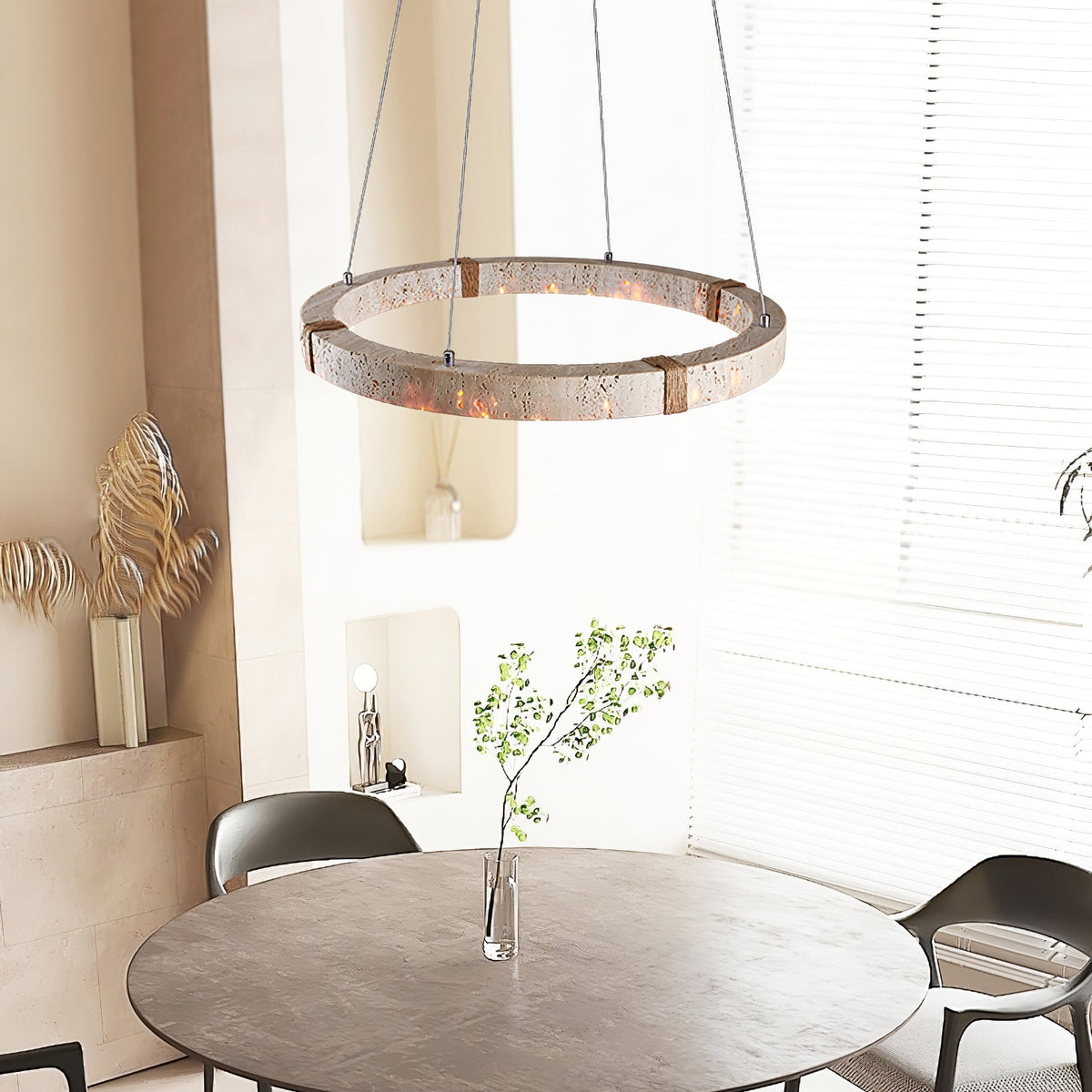 Alsilis Travertine Chandelier