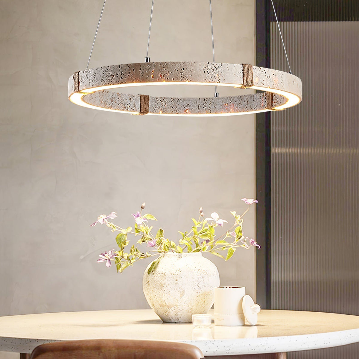 Alsilis Travertine Chandelier