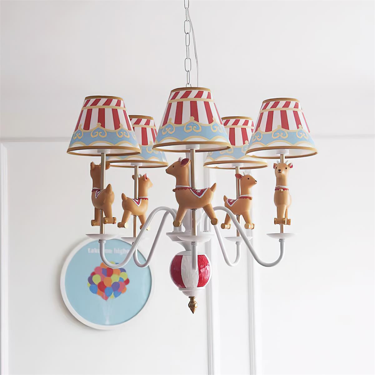 Solvian Chandelier Carousel Kids Playful