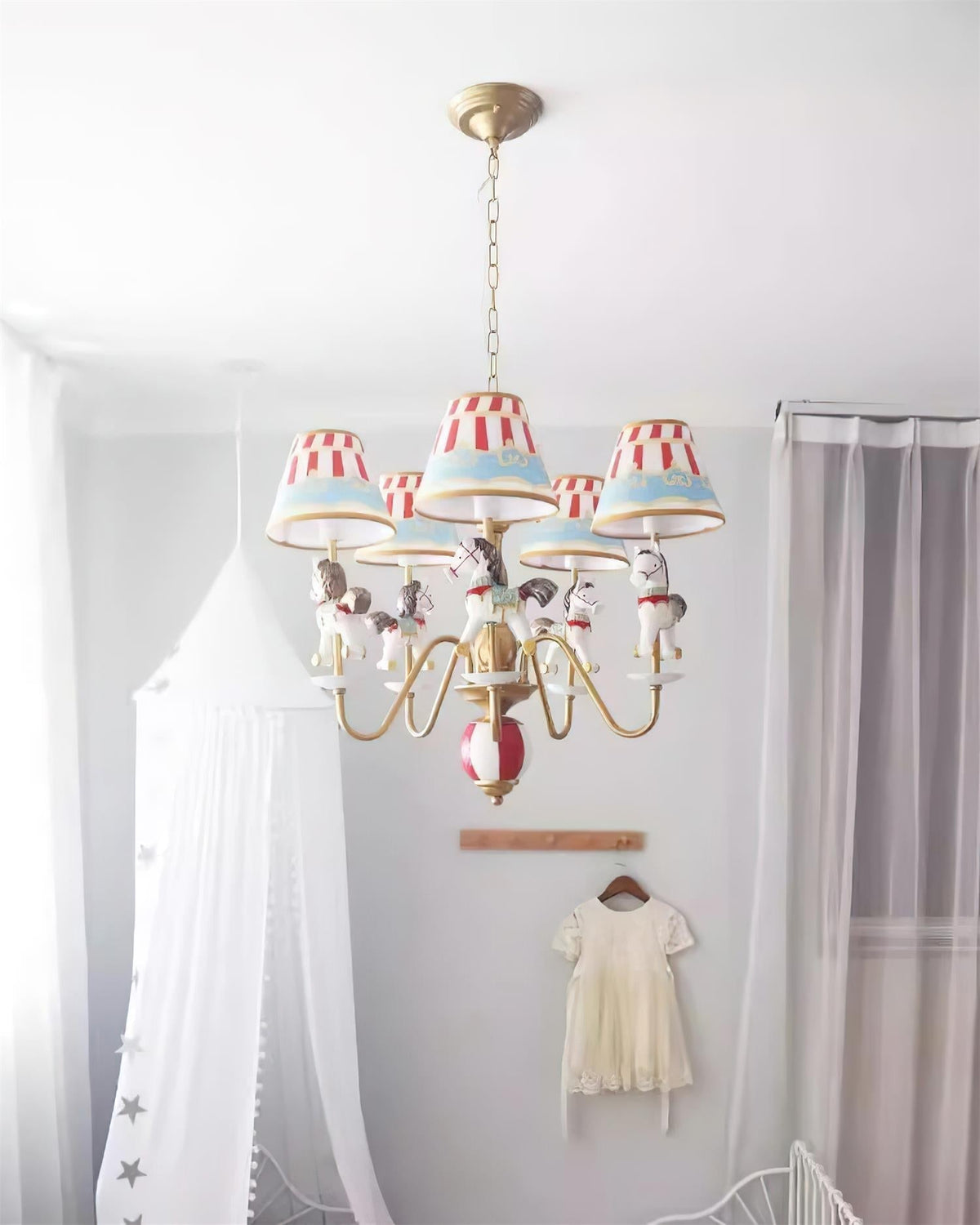 Solvian Chandelier Carousel Kids Playful
